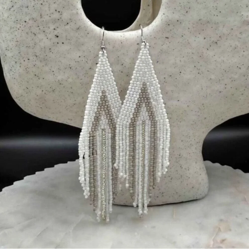 tassel drop earrings N808